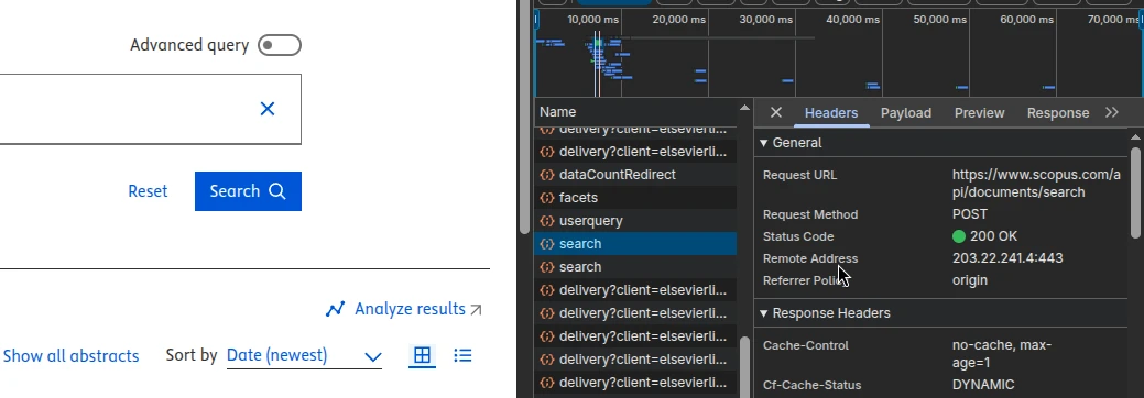 Zrzut ekranu przedstawiający pomyślnie wykonane wyszukanie &quot;python C++&quot;